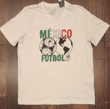 Adidas Mexico Futbol World T-Shirt White Men's Large Soccer