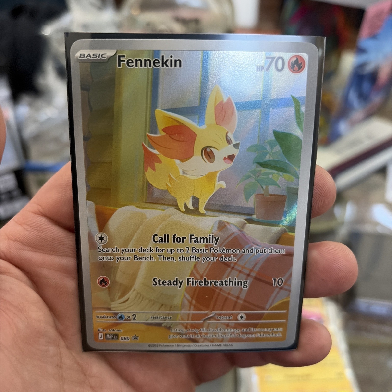 Fennekin Promo #80 CRI EN Chaos Rising Pokemon TCG Black Star Promo NM