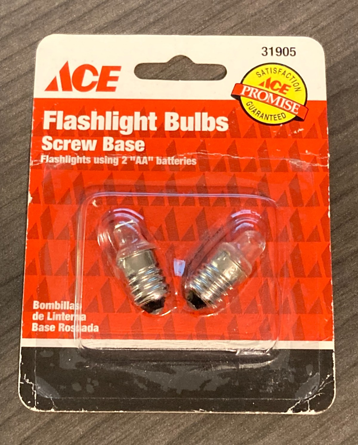Bulb Thread Check Flashlight Bulbs Screw Base 31905 - For Lights Using 2 AA Batteries ...