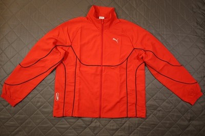 PUMA Pumatech-X  Track Jacket Mens M Red Casual Athletic Outerwear 63209611
