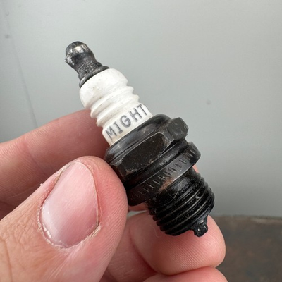 #ad Vtg MIGHTY M4 7N Spark Plug Collectible Spark Plug Automobilia $14.95