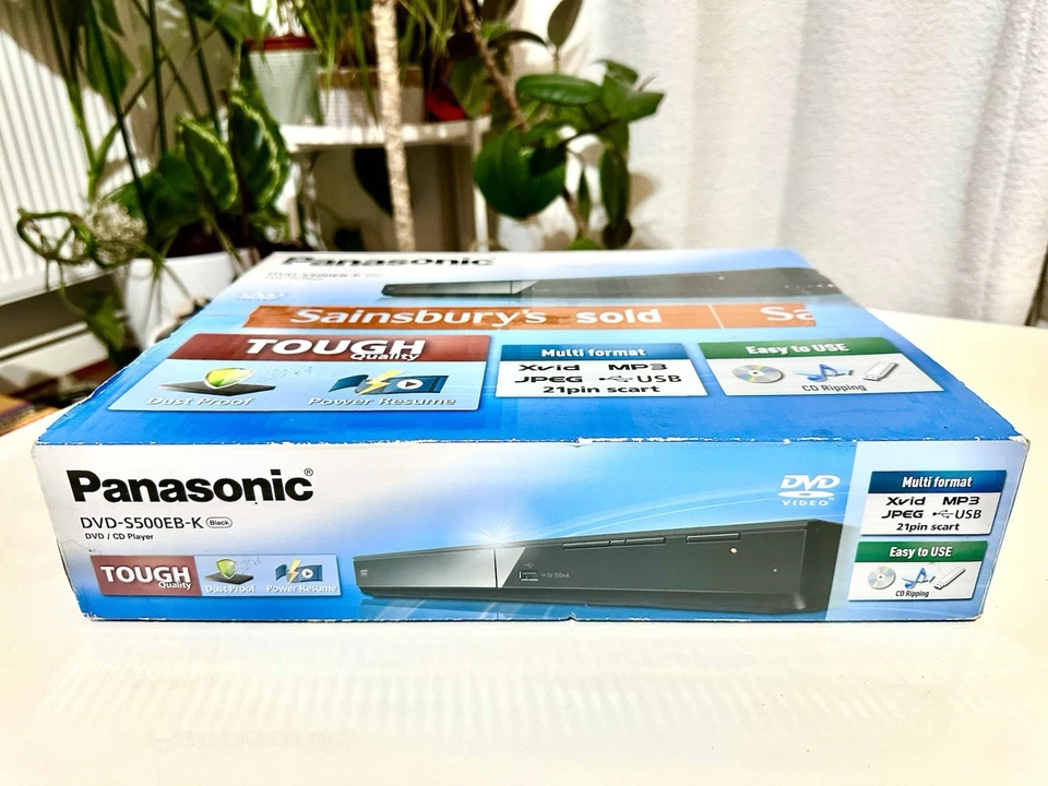 Panasonic DVD-S500EB-K Black Premium HDMI Bundle Brand New Factory Sealed - Image 3 of 4