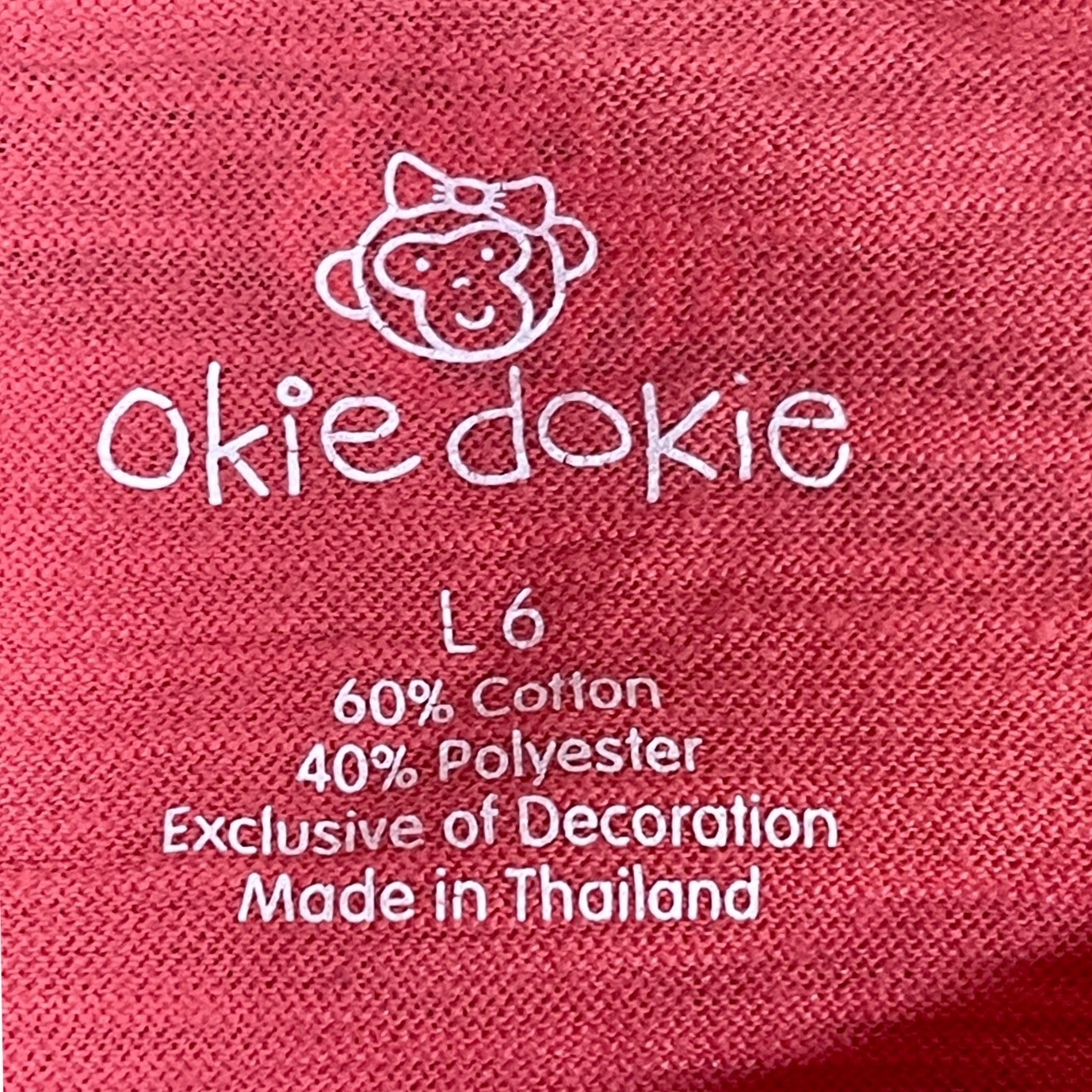 Okie Dokie Happy Face Make Me Smile Pink Girls (6) Shirt Short Sleeve Ruffle Top image 3