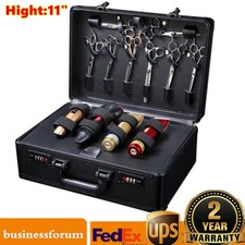 Large Barber Tool Storage Portable Travel Carry Case/Hairdresser's Bag Box USA