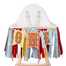 Circus Carnival First Birthday Highchair Banner