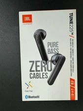 JBL TUNE 225TWS PURE BASS Wireless Earbuds Earphones Bluetooth Harman Black NEW