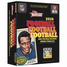 *Presale* 2026 Topps Heritage Football NFL Mega Box (136 Cards) Factory Sealed