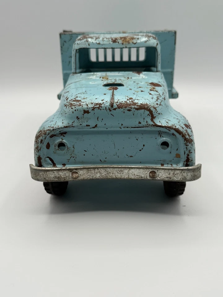 Vintage 1957 Tonka Farms Stake Truck-baby blue - image 2 of 4