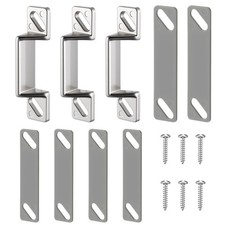 Screen Door Latch Replacement Kit for Storm Door 3,Silver Silver