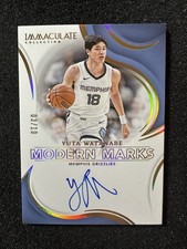 2023-24 Panini Immaculate Yuta Watanabe Modern Marks Autograph Gold 03/10 SSP