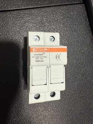 USCC2I Mersen NEW Box UltraSafe 2 Pole Class CC 600V 30A Fuse Holder Indicator