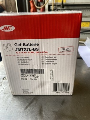 JMT Gel Batterie YTX7L-BS 12 V 6 Ah 100 A 114 x 70 x 130 mm
