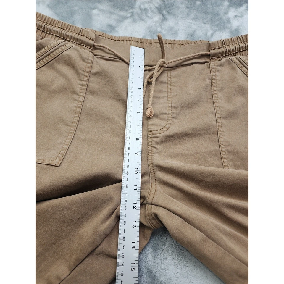 Maurices Weekender Drawstring Tapered Pants Size 20W Tan Pull On High Rise  - Image 3 of 4