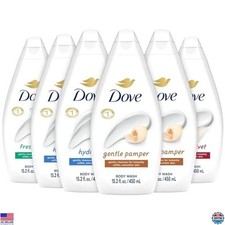 Body Wash Variety Pack 6 - Hydrating, Gentle, Fresh Care, Silky Velvet, 15.2 Oz