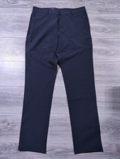 Banana Republic Pants Mens 32 x 34 Black Flat Front Slim Fit Stretch Fabric