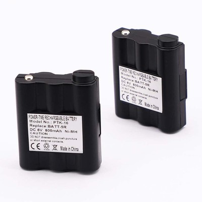 2X BATT-5R AVP-7 Ni-MH Battery for Midland Radio GXT756 GXT850 GXT1050 GXT100...