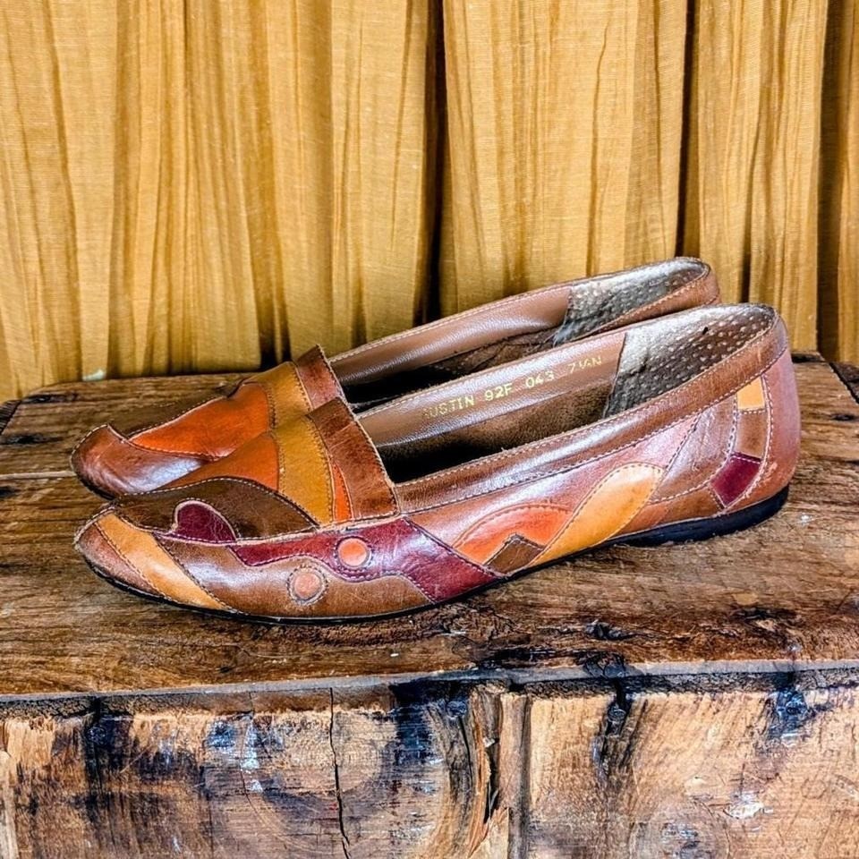 Vintage 80s LJ Simone leather flats. size 7 1/2 N View 5