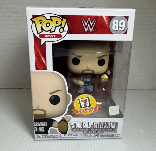 Funko Pop! WWE "Stone Cold" Steve Austin #89 Vinyl Figure 711 7 Eleven Exclusive