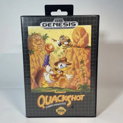 QuackShot: Starring Donald Duck (Sega Genesis, 1991) CIB w/Manual Authentic
