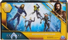DC Comics Aquaman Volcanic Island Pack 4 Collectible Action Figures Perfect Gift