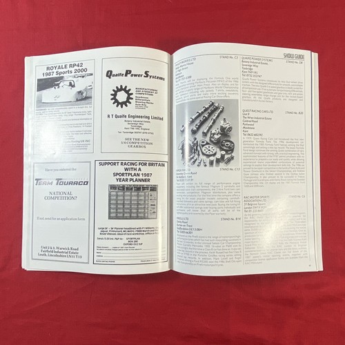 The Racing Car Show 1987 Souvenir Show Guide Alexandra Palace - Bild 22 von 24