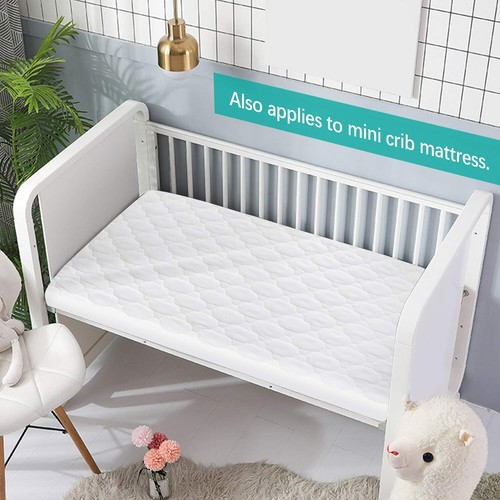 Funda Almohadilla Colchón Mini Cuna Ajustable Pack N Play Protector Sábana Acolchada 39"x27" - Imagen 93 de 110