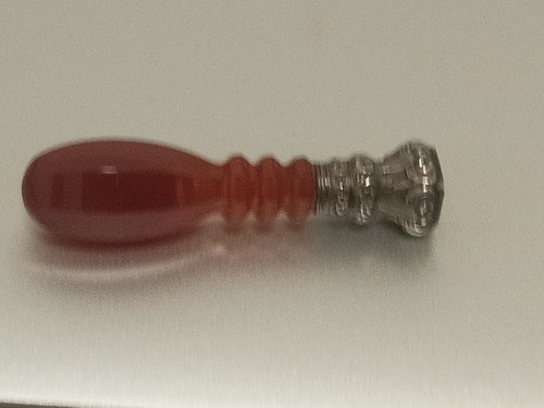 Siegelstempel ungraviert aus Cornalin und versilbertem Metall - Bild 10 von 16