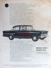 Vintage VAUXHALL 'Victor' Saloon Motor Advert #1 - Original 1958 Car Print