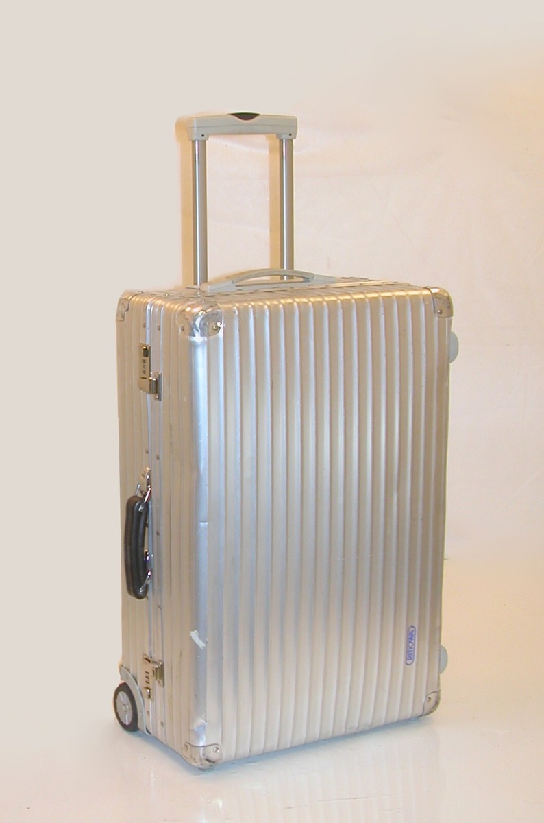 希少！RIMOWA TOPAS 932.56 MADE IN GERMANY Vintage Rare RIMOWA Topas 2 Wheels Carry on Suitcase Aluminum Made