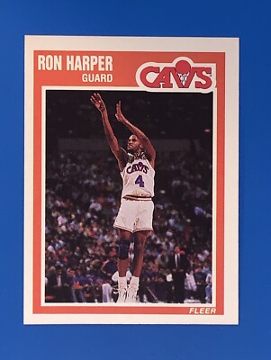 1989-90 Fleer Ron Harper Basketball Card #27 Cleveland Cavaliers 