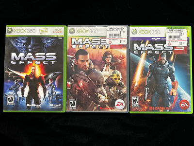 Mass Effect, Mass Effect 2 & Mass Effect 3 (Microsoft Xbox 360)