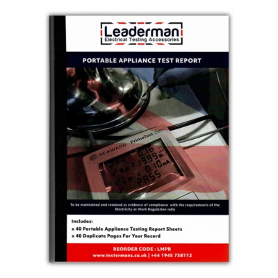 LDM-PR PAT Testing Register Log Book Duplicate 880 Test Pages - NEW 5th EDITION