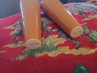 Vintage Salt and Pepper Shakers 6" Tall, Thin Goldenrod — photo 2