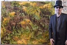 Mark Little original,painting,60”x48”Acrylic,Abstract,36,extra Large,Giant,XL