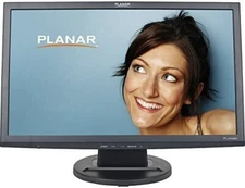 Planar PL2010MW 20.1-Inch Wide Digital/Analog LCD Monitor with Speakers, Black