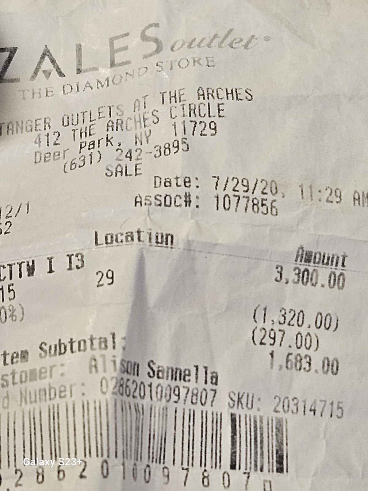 1.50 Carat Zales Diamond Engagement Ring 10.6gm 14K White Gold, Receipt $3,300