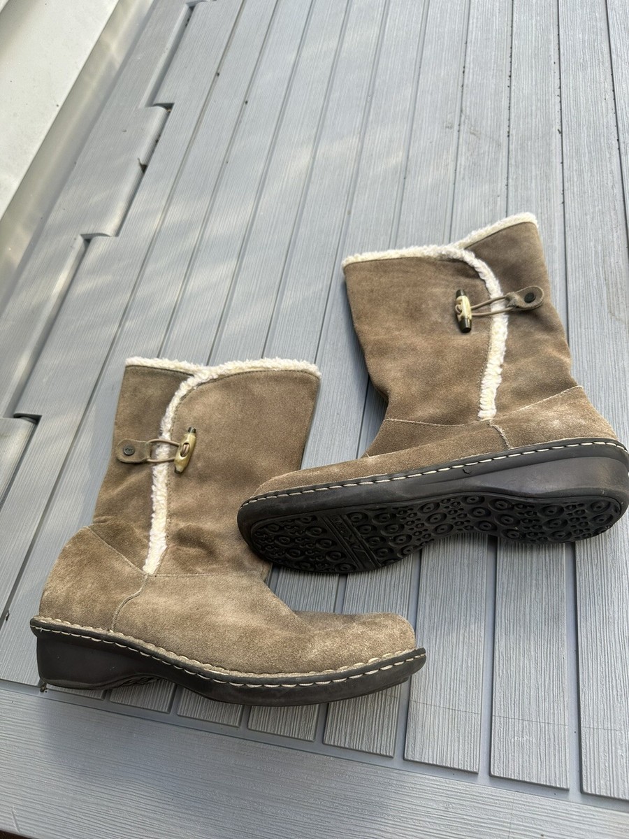 AK Anne Klein Sport Kresent Women's Boots Natural Suede Bootie US M