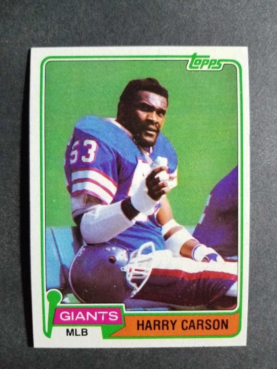 1981 Topps HARRY CARSON card # 475