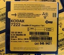 KODAK Double-X 16mm B&W Negative Film 7222 100FT - BRAND NEW & FRESH  -SEE VIDEO