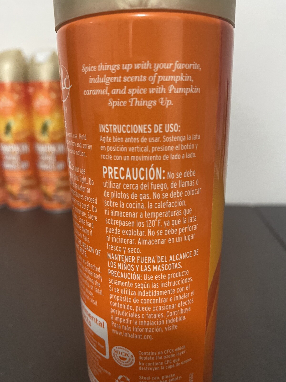 Spic Stuff 6x Glade Spray Air Fresheners Limited Edition Pumpkin Spice Things Up ...