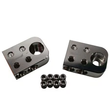 ILL Customz 4 input 1/0 GA Bolt Down Battery Terminal Distribution Blocks Pair
