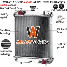 Aluminum Radiator For Excavator Kubota U25S U25-3S RB411-42300 RB41142300 US