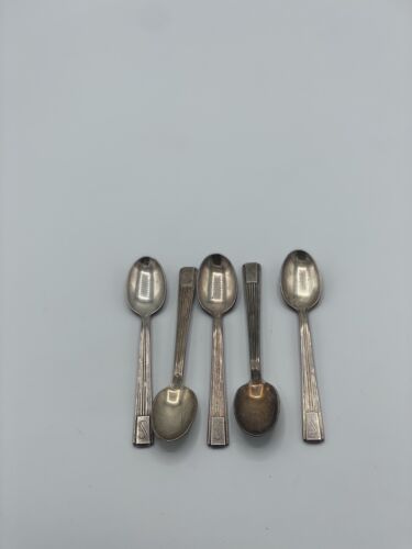 Statler Hotel Opening Souvenir Spoons Los Angeles IS Lot Of 5 - Picture 1 of 4