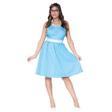 Ladies 50's 50s Diner Girl Waitress Costume 1950s Female Rock N Roll Fancy Dress