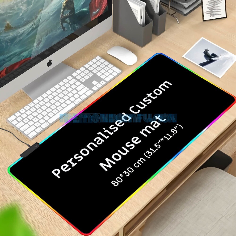 Custom Photo & Logo Mouse Pad Play Mat - 80x30cm Personalised Design