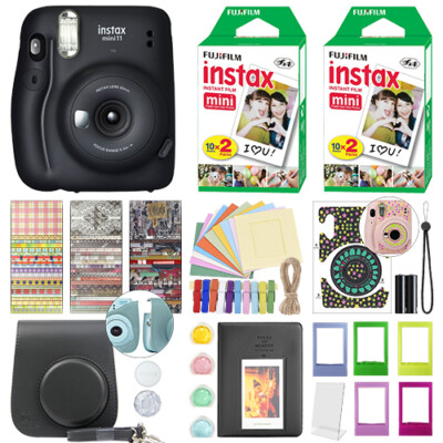 Fujifilm Instax Mini 11 Instant Film Camera Charcoal Gray+ 40 Film
