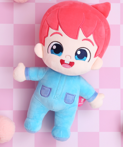 Bambola Pinkpong Bebehin 30 cm attacco bambola coreana animazione beppin giocattolo bambini - Foto 2 di 6