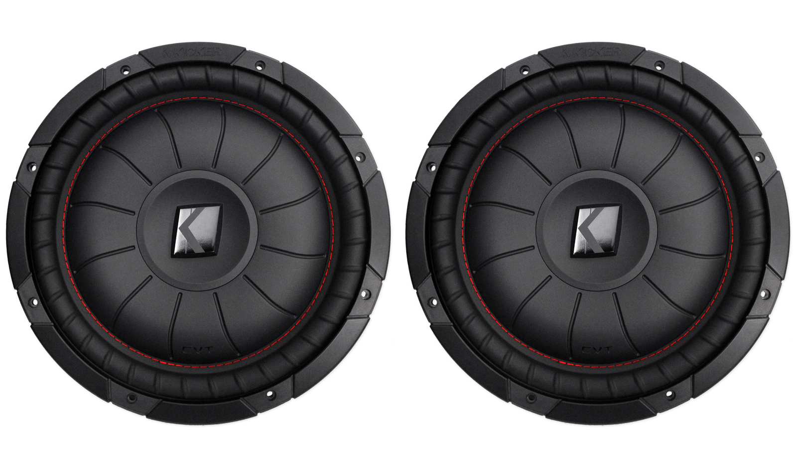 2 Kicker 43CVT122 COMPVT - 12 автомобильных сабвуферов малой мощности мощностью 1600 Вт Subs CVT12-2 55390₽