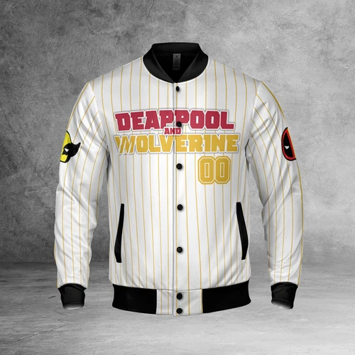 Personalized Wolverine & Deadpool Bestie Friends BFF Superheroes Jacket