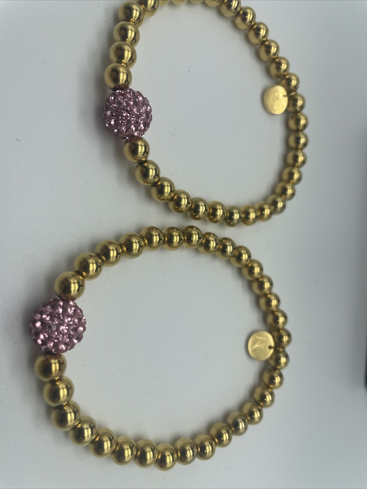 2 Rustic Cuff Pink Ireland Mini Stretch Gold Tone… - image 5